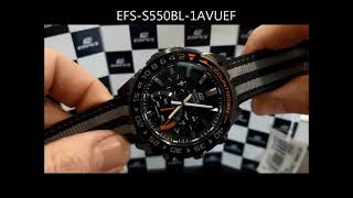 Casio Edifice EFSS550DB1AVUEF EFSS550BL1AVUEF EFSS550PB1AVUEF [upl. by Huei192]