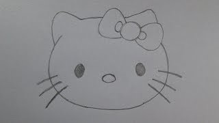 How to draw Hello Kitty [upl. by Aidni874]