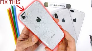 iPhone Back Glass Fix The EASY Way  Plus Clear Mod [upl. by Whalen556]