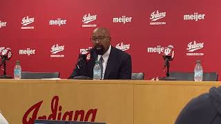 Postgame QampA Mike Woodson reacts to win over EIU [upl. by Ramu]