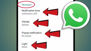 WhatsApp Message Sound Setting  WhatsApp Message Tone Setting  WhatsApp Tutorial [upl. by Christensen]