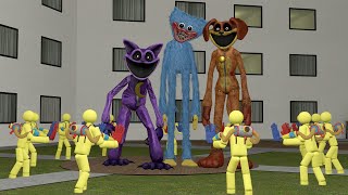 THE MUTANT CATNAP DOGDAY AND HUGGY WUGGY was surrounded but something went wrong Garrys Mod [upl. by Algie]