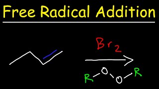 Alkene  HBR  ROOR  Reaction Mechanism [upl. by Ramu]