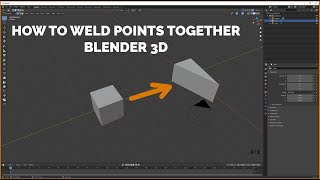 How to weld vertices in Blender 3D  Super Fast Mini Tutorials [upl. by Ma]