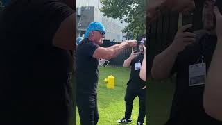 Hulk Hogan visits Detroit Lions training camp [upl. by Henderson]