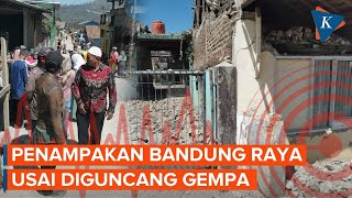 Penampakan Bandung Raya Usai Diguncang Gempa M 50 Beberapa Bangunan Rusak [upl. by Nagrom479]