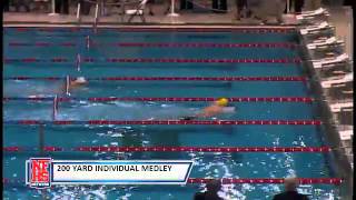 Iowa City West senior Mark McGlaughlin sets a new state record in the 200 IM 14691 [upl. by Susejedesoj]