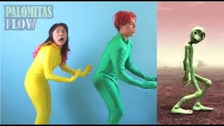 Dame Tu Cosita Dance Challenge Musically  Palomitas Flow  GREEN ALIEN POPOY DameTuCosita [upl. by Enavi731]