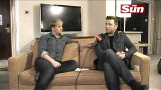 Westlifes Kian Egan interviews Mark Feehily on The Sun Showbiz Bizarre [upl. by Eudoca]