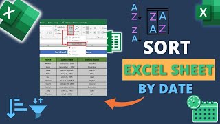 How to Sort Excel Sheet by Date [upl. by Aiksa]