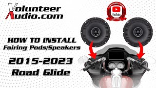 How to ReInstall Fairing Speakers  Pods in a 20152023 Harley Davidson® Road Glide [upl. by Ihcekn]