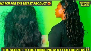 😱Easiest hack to detangle hair  step by step tutorial [upl. by Aneehsram]