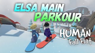 ELSA MAIN PARKOUR  Human Fall Flat Online Bahasa Malaysia [upl. by Anema705]