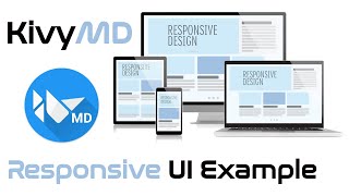 KivyMD A simple example of an responsive UI [upl. by Aeuhsoj]