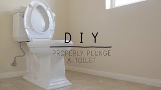 How to Properly Plunge and Unclog a Toilet [upl. by Larrisa]