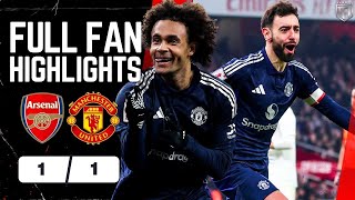 Arsenal BOTTLE IT AGAINST 10 Men UNITED Dalot Red Arsenal 11 Manchester United FA Cup Highlights [upl. by Otrebla]