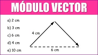 VECTORES  Hallar el MÓDULO del VECTOR RESULTANTE [upl. by Lua]