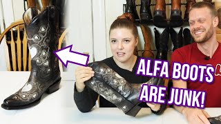 WTF Alfa Western Wear Boots REVIEW [upl. by Korns]