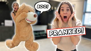 GIANT TEDDY BEAR PRANK ON MOM ANGRY REACTION [upl. by Gay]