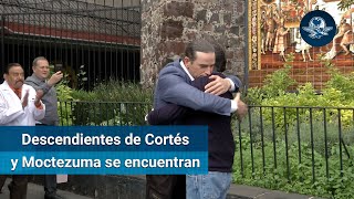 Descendientes de Hernán Cortés y Moctezuma se encuentran [upl. by Isiad]