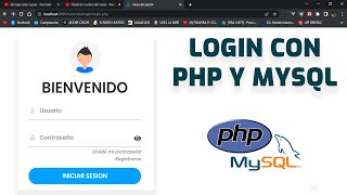 Como Hacer un LOGIN con PHP y MYSQL  PHPMYSQLCSS [upl. by Atinniuq]