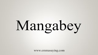 How To Say Mangabey [upl. by Ystap]