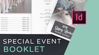 Lets Create an Event Program Booklet in InDesign [upl. by Legra]