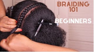 Learn Exactly How to Braid Your 4C Hair Girl  REAL TIME tutorial [upl. by Lodie]