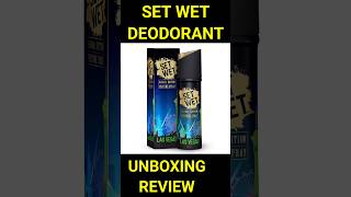 SET WET DEODORANT UNBOXING REVIEW BODY SPRAY SCENTED PERFUME DEODORANT UNDER 500 SET WET DEO [upl. by Grenville]