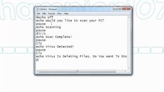 How To Make A Fake Virus bat File [upl. by Wiltsey]