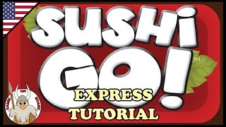 How to play Sushi Go  Express Tutorial ENGLISH  Board Game  Games On Board [upl. by Ressler]