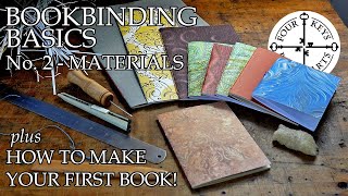 Bookbinding Basics Chapter 2  Basic Materials amp How To Make Your First Notebook [upl. by Ahseikal]