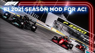 F1 2021 FREE MOD For Assetto Corsa  Accurate Models Realistic Sounds and More [upl. by Zzabahs129]