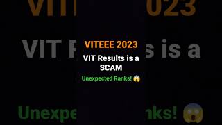 VITEEE 2023 Exam Results OUT  VIT Results Scam  Unexpected Ranks  Samriddh Saxena shorts [upl. by Sara]