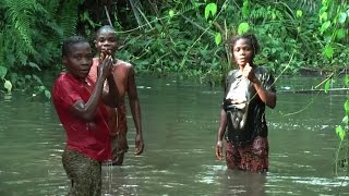 Baka Women play the Water Drums liquindi [upl. by Kimmie346]