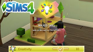 How To Level UpMax Creativity Child Skill Cheat  The Sims 4 [upl. by Anaeerb530]