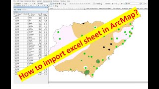 How to add excel sheet in ArcGIS [upl. by Oiramat200]