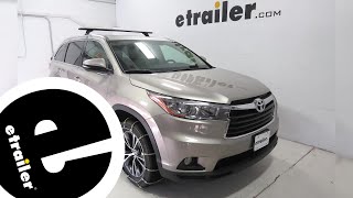 etrailer  Glacier Cable Snow Tire Chains Review  2016 Toyota Highlander [upl. by Hseham]