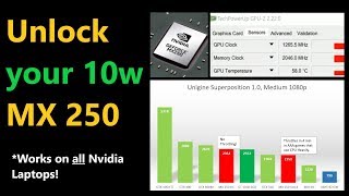 Nvidia Laptop Overclocking Guide  MX250 amp MX150 10w Review [upl. by Olmstead]