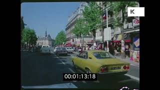 Drive Through 1970s Paris Streets France in HD from 35mm  Kinolibrary [upl. by Novello]