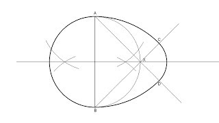 How to draw an egg shaped oval knowing the length of its minor axis [upl. by Old]