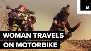 Woman makes an epic solo world tour on a motorbike [upl. by Ferrigno]