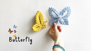 How To Macrame Butterfly 🦋 [upl. by Wescott]