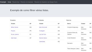 Django 1  filtrando várias tabelas com um clique  jQuery [upl. by Nitsoj474]