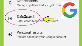 Google App  SafeSearch Settings [upl. by Ainorev]