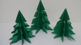 Arvore de natal 2  Origami  Passo a passo [upl. by Ahsenroc]