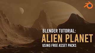 Create An Alien Landscape In 5 Minutes  Blender 28 Tutorial [upl. by Anaujit994]