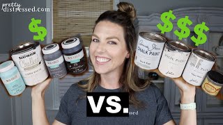 Chalk Paint Bargain v Premium Brands  Waverly Rustoleum v Annie Sloan Dixie Belle Jolie [upl. by Godwin307]