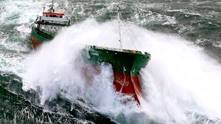 Top 10 Biggest Ships in Storm Extreme Largest Waves in Sea [upl. by Aciretahs]