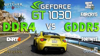 GT 1030 DDR4 vs GT 1030 GDDR5 Test in 8 Games [upl. by Bounds713]